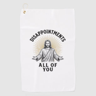 Serviette De Golf Déceptions Vous Tous Chemise Religieuse Vintage