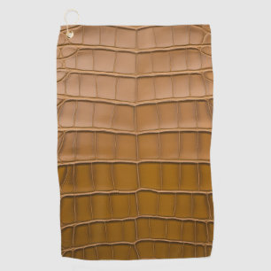 Serviette De Golf Décor du Motif Tan Alligator