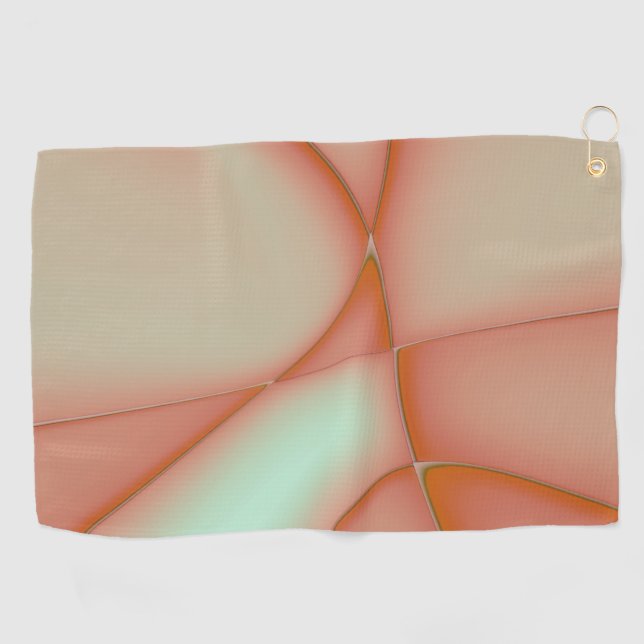 Serviette De Golf Découpes convexes de pêche renouvelées (Horizontal)