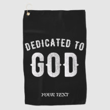 DÉDIÉ À DIEU PERSONNALISABLE COOL TEXTE BLANC