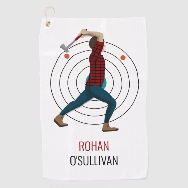 Serviette De Golf Défilement Ax (Devant)