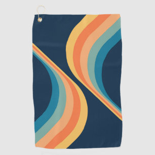 Serviette De Golf Design coloré d'ailes de style rétro