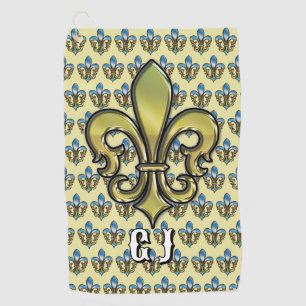 Serviette De Golf Design De Golf Élégant Personnalisé Fleur De Lis