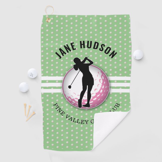 Serviette De Golf Design élégant de Golfeur pour femmes (En situation)