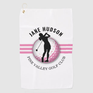 Serviette De Golf Design élégant de Golfeur pour femmes
