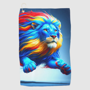Serviette De Golf Design Lion