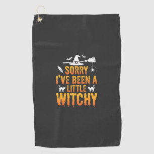Serviette De Golf Désolée, j'ai été un peu sorcière Halloween