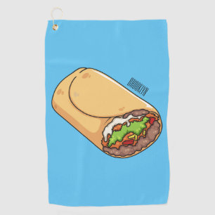 Serviette De Golf dessin animé de Burrito