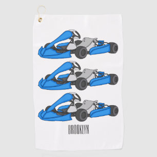Serviette De Golf dessin animé de Kart racing