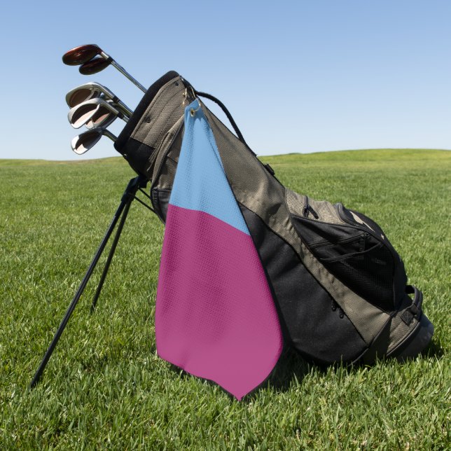 Serviette de golf deux couleurs (Vert)