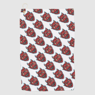 Serviette De Golf Diable Rouge Vintage Halloweenies 