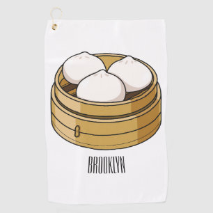 Serviette De Golf Dim sum dessin animé