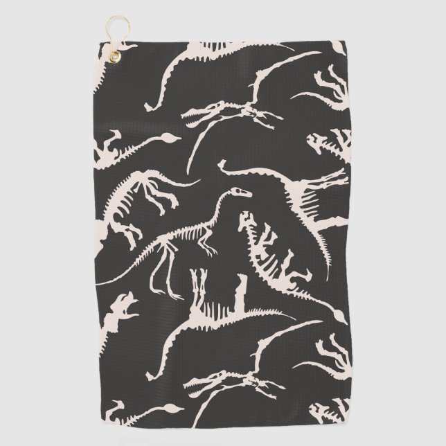 Serviette De Golf Dinosaure comique de dino motif amusant (Devant)