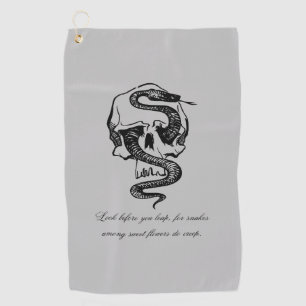 Serviette De Golf Disque Golf Warning Disk Towel