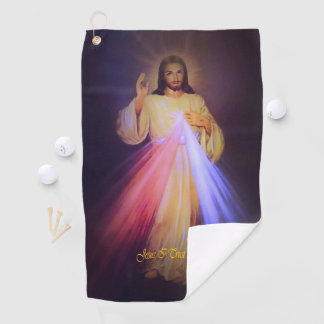 Serviette De Golf Divine Mercy Gold
