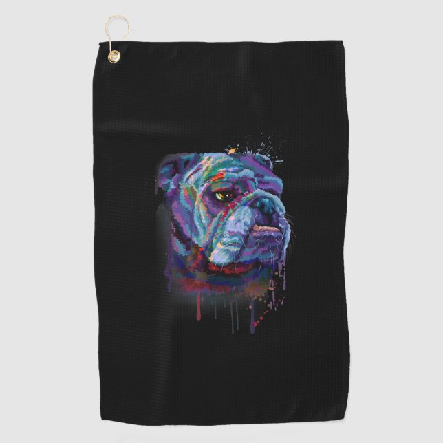 Serviette De Golf Dog lovers | English Bulldog Venin English Bulldog (Devant)