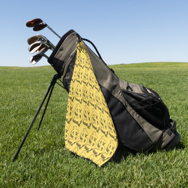 Serviette De Golf dollar or (Vert)