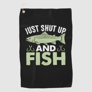 Serviette De Golf Don Fisher Juste Fermer Et Poisson