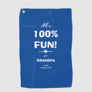 Serviette De Golf DON Rustique POUR GRANDPA Nom Cool de script moder