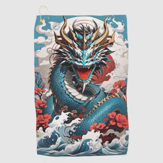 Serviette de golf Dragon (Devant)