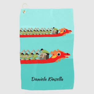Serviette De Golf Dragon Boat Racing