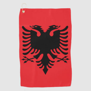 Serviette De Golf Drapeau albanais