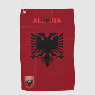 Serviette De Golf Drapeau albanais