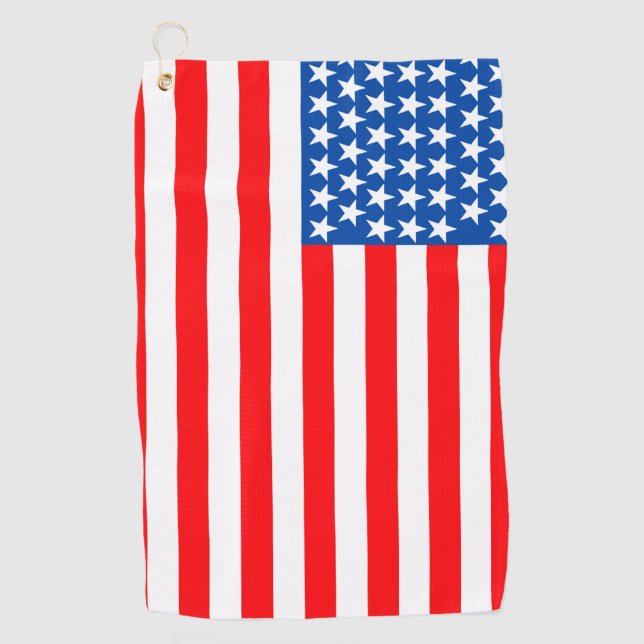 Serviette De Golf Drapeau américain (Devant)