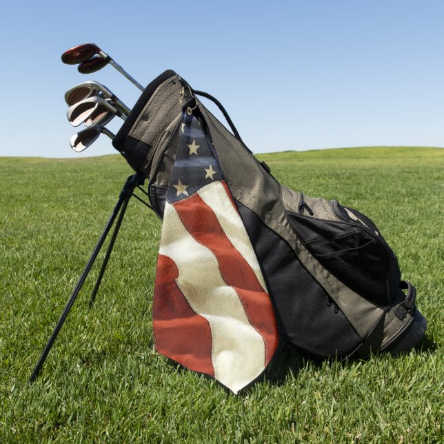 Serviette De Golf Drapeau américain (Vert)