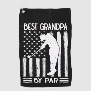 Serviette De Golf Drapeau Américain Meilleur Grand-Père Par Par Par