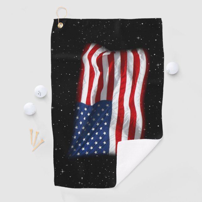 Serviette De Golf Drapeau américain patriotique États-Unis (En situation)