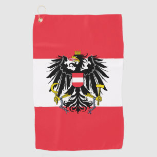 Serviette De Golf Drapeau autrichien