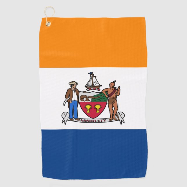 Serviette De Golf Drapeau d'Albany, New York (Devant)