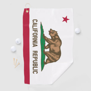 Serviette De Golf Drapeau de Californie