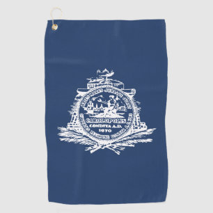 Serviette De Golf Drapeau de Charleston, Caroline du Sud