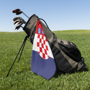 Serviette De Golf Drapeau de Croatie