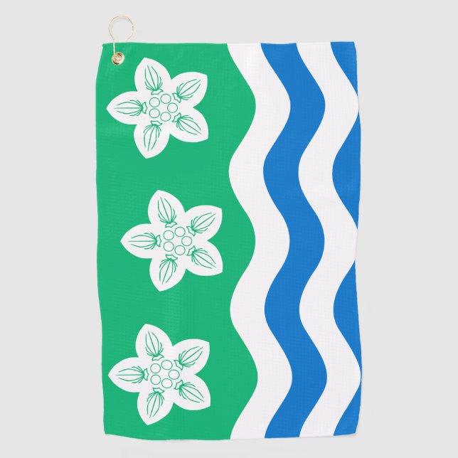 Serviette De Golf Drapeau de Cumberland (Devant)