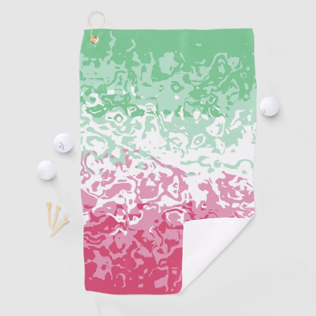Serviette De Golf Drapeau de fierté abrosexuel abstrait groovy psych (En situation)