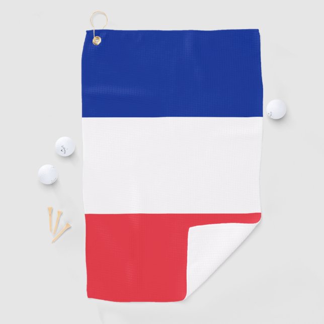 Serviette De Golf Drapeau de France (En situation)