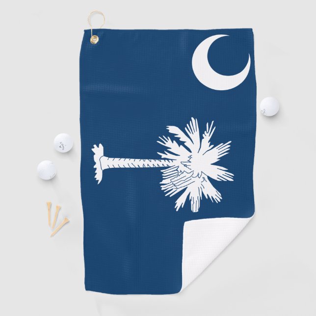 Serviette De Golf Drapeau de la Caroline du Sud (En situation)