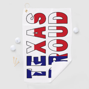 Serviette De Golf Drapeau de la fierté du Texas