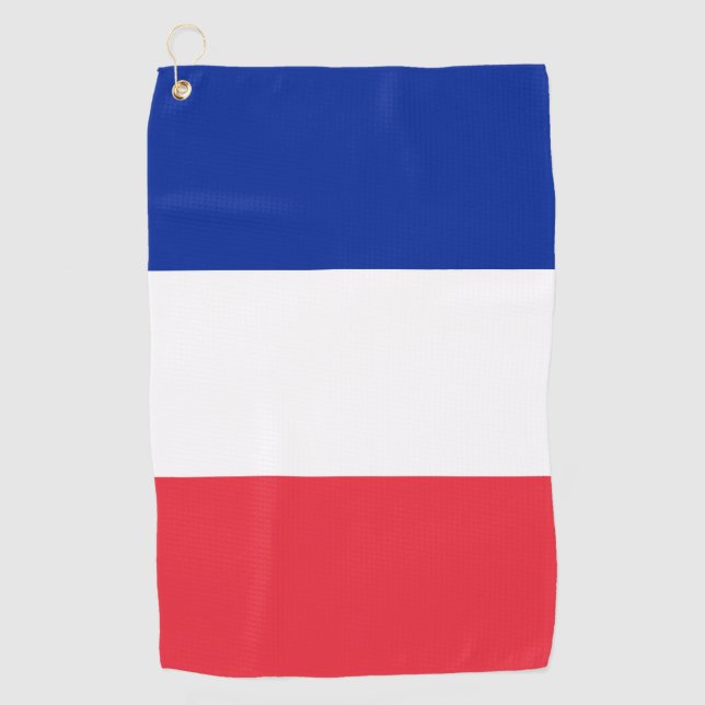 Serviette De Golf Drapeau de la France (Devant)