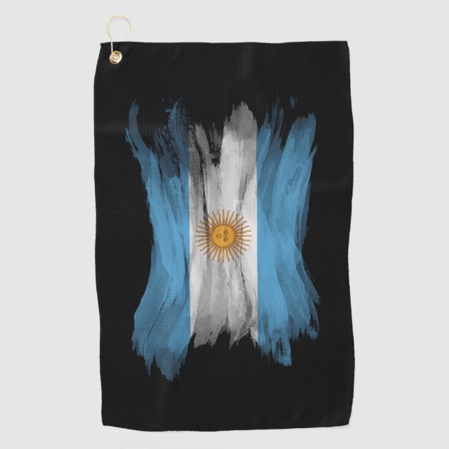 Serviette De Golf Drapeau de l'Argentine bracelet, drapeau national (Devant)