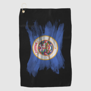 Serviette De Golf Drapeau de l'état du Minnesota brac, Drapeau du Mi