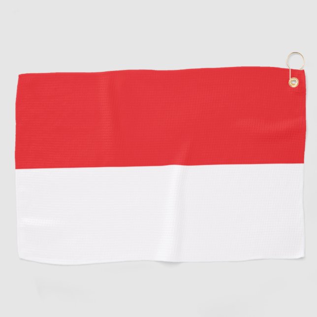 Serviette De Golf Drapeau de l'Indonésie (Horizontal)
