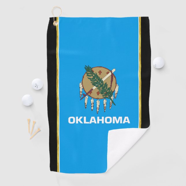 Serviette De Golf Drapeau de l'Oklahoma (En situation)