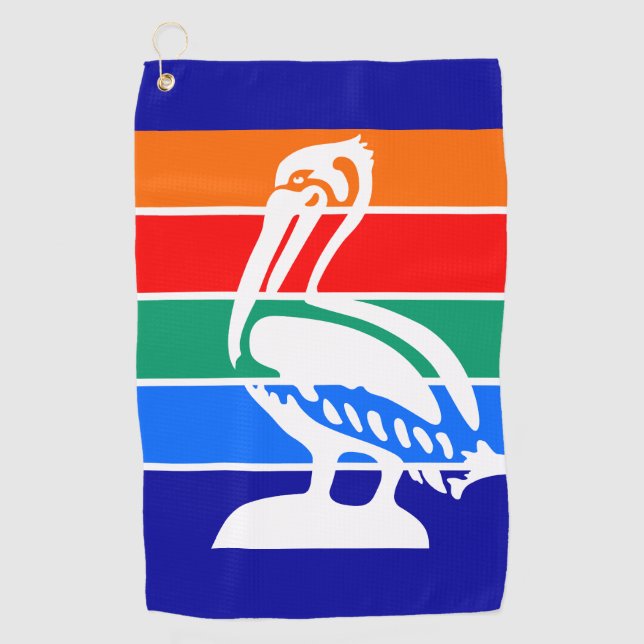 Serviette De Golf Drapeau de Saint-Pétersbourg, Floride (Devant)