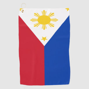 Serviette De Golf drapeau des Philippines