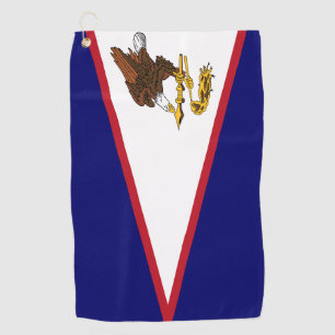 Serviette De Golf Drapeau des Samoa américaines Golf Towel