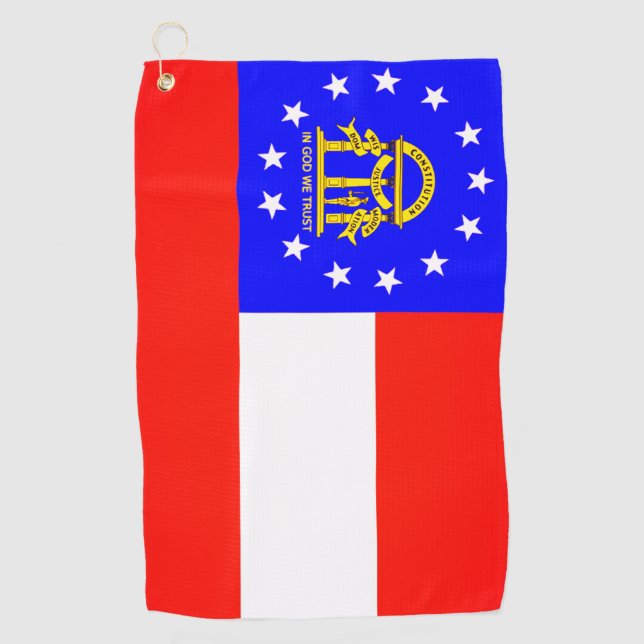 Serviette De Golf Drapeau d'Etat de Georgia Golf Towel (Devant)